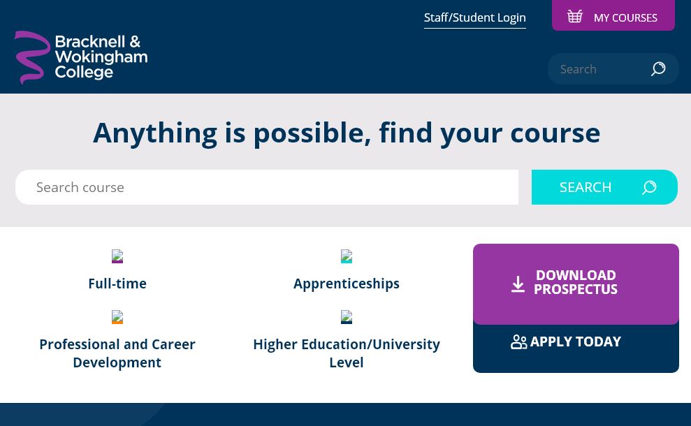 布拉克内尔和沃金汉姆大学 Bracknell and Wokingham College