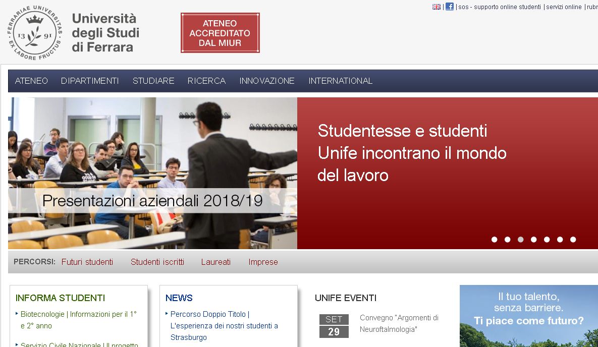 费拉拉大学 Ferrara university