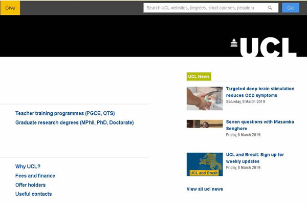 英国伦敦大学 UCL London's Global University