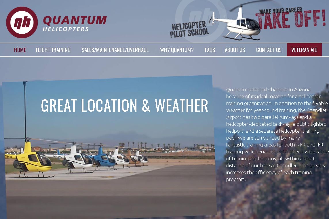 量子直升机培训学校费德勒Quantum Helicopters Chandler