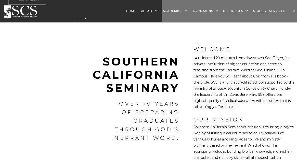 南加州神大学埃尔卡洪Southern California Seminary El Cajon