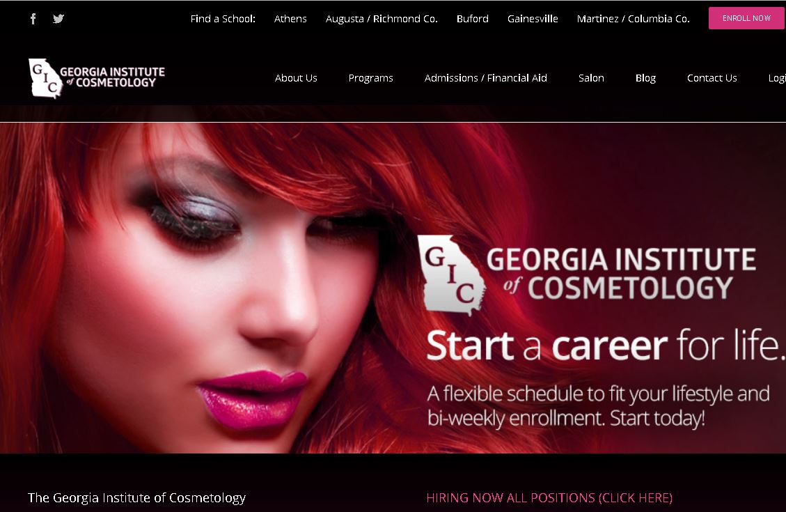 乔治亚美容大学雅典Georgia Institute of Cosmetology