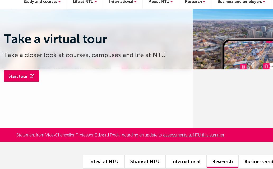 诺丁汉特伦特大学Nottingham Trent University