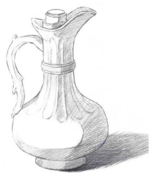 酒壶画法图片