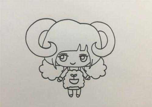 画白羊座少女漫画图片