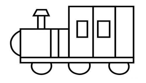 好看儿童蒸汽火车简笔画步骤教学 卡通蒸汽火车简笔画怎么画