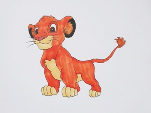 狮子王简笔画插图图片