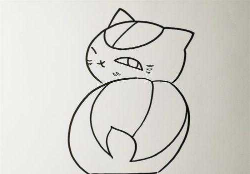 简单可爱小猫咪简笔画怎么画 彩色涂色小猫咪简笔画步骤教学