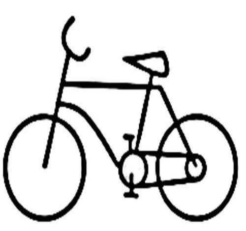 自行车怎么画 自行车简笔画图片大全儿童简笔画