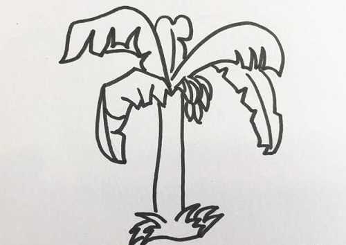 香蕉树儿童简笔画图片