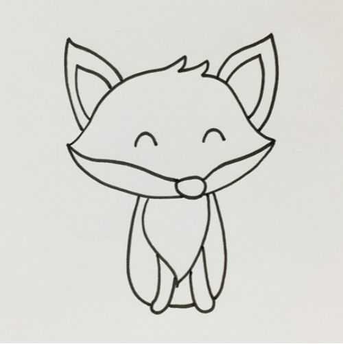 狐狸的简笔画头像图片