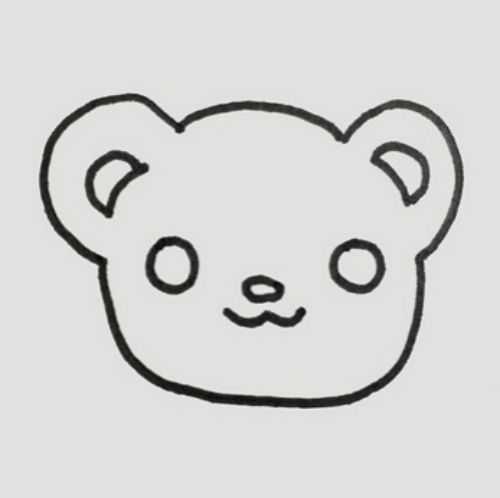 熊的耳朵简笔画图片
