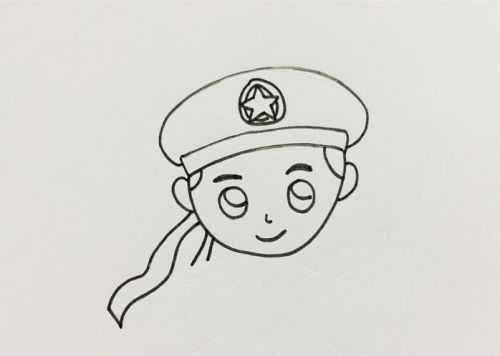 海军简笔画 卡通图片