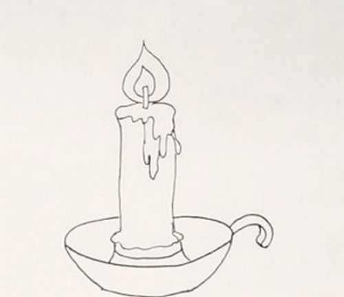 蜡烛的简笔画 画法图片
