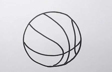 篮球涂鸦简笔画图片