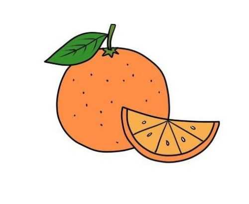 橙子的画法简笔画图片