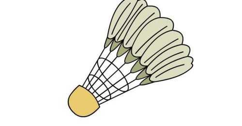 羽毛球简单画法图片